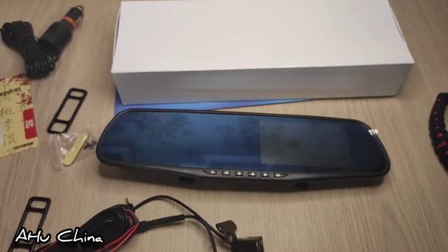 Убойное бюджетное автомобильное зеркало видеорегистратор. Посылки с AliExpress. Выпуск #10 ч.1. смотреть онлайн
