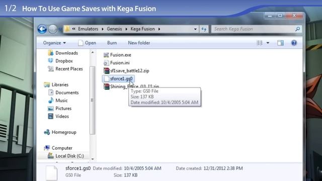 How To Use Genesis GS0 Game Saves with Kega Fusion and Gens смотреть онлайн