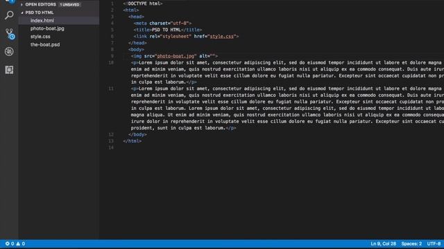 Convert PSD To HTML With Extract смотреть онлайн