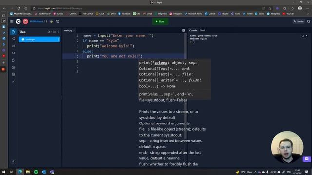 Python 10: IF-ELSE Statements смотреть онлайн