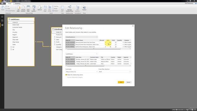 PowerBI - 015 Joining Data/ Relationships смотреть онлайн