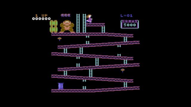 Donkey Kong (Commodore 64) (Ocean) Longplay смотреть онлайн