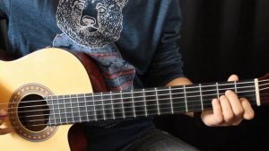 Johnny Cash - Hurt видео урок на гитаре для начинающих, разбор