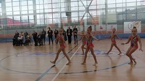 Выступление гимнасток