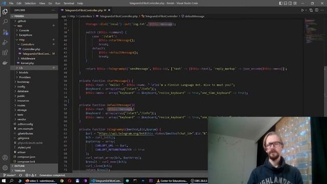 PHP Telegram bot №4 Messages смотреть онлайн