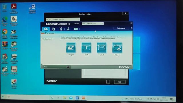 Como fazer digitalização no vidro e no ADF nas impressoras brothers DCP - L2540dw/L2540 . смотреть онлайн