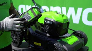 Газонокосилка аккумуляторная самоходная Greenworks GD40LM46SP, 40V, 46 см (артикул 2506807)