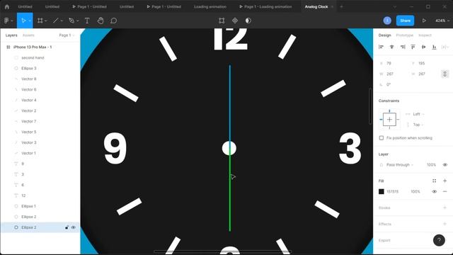 Animated Analog Clock Figma Tutorial | Figma Smart Animate (2022) смотреть онлайн