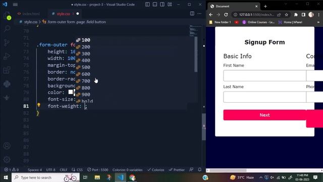 Multi Step Form with Step Progress Bar in HTML CSS & JavaScript | Day-2 смотреть онлайн