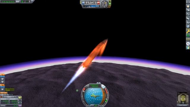 KSP - Взлет с Евы ракеты в 35 тонн смотреть онлайн