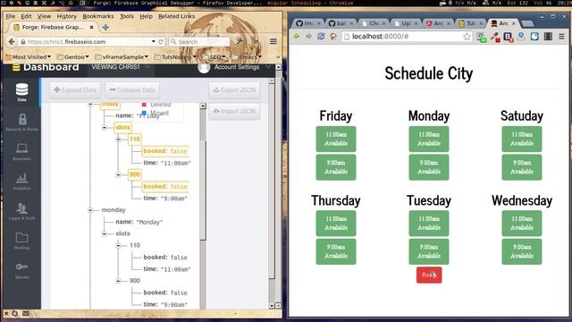 Firebase application sample in Node.js смотреть онлайн