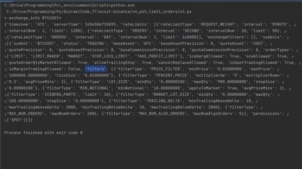Binance API + Python | Отправляю Лимитный ордер ( post limit order )