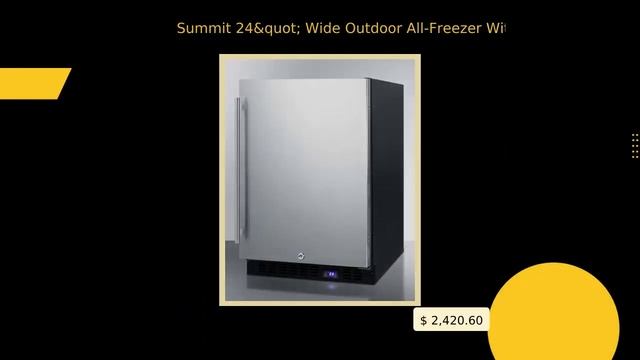Summit 24" Wide Outdoor All-Freezer With Icemaker смотреть онлайн