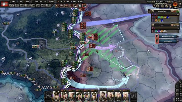 HOI4 Germany Gameplay - Soviet front collapsing - Ep 4 - Hearts of Iron 4 смотреть онлайн