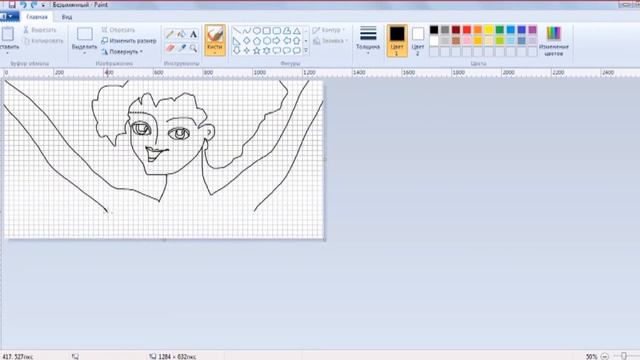 Princess Vikulya. Drawing with a Mouse in 30 Seconds in Paint смотреть онлайн