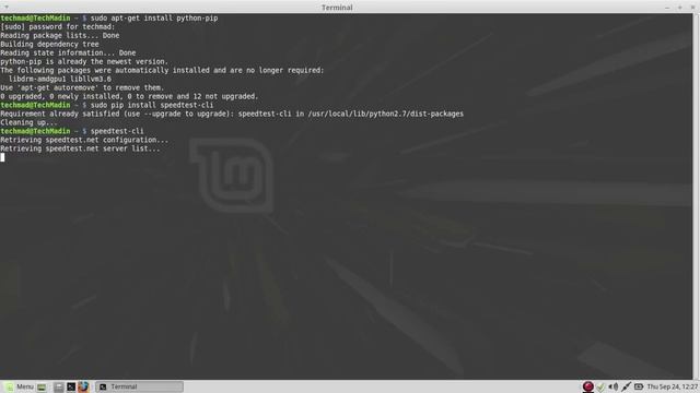 How to check Internet speed in Linux using command line terminal смотреть онлайн