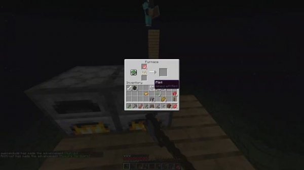 Dream crafted a boat in a fall. Дрим скрафтил лодку в падении.