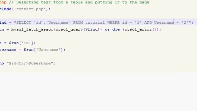 PHP Tutorial 8 - Selecting text from table смотреть онлайн