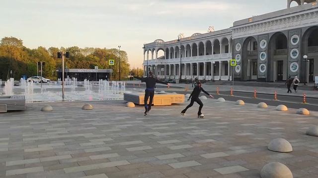 Вальсовая тройка, петельная, мазурка, Аксель на роликовых коньках. смотреть онлайн