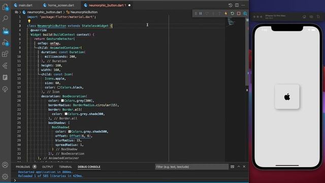 Flutter Widgets: 2- Neumorphism Button смотреть онлайн