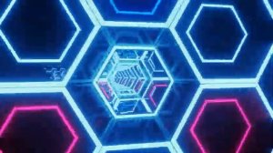 10 Hour Loop - Relaxing Neon hexagon  Live wallpaper 4K , Light  No sound, Abstract art Video 4K