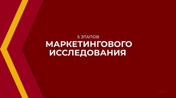 Онлайн курс обучения «Маркетолог-аналитик (Маркетинговые исследования)» - 5 этапов исследования