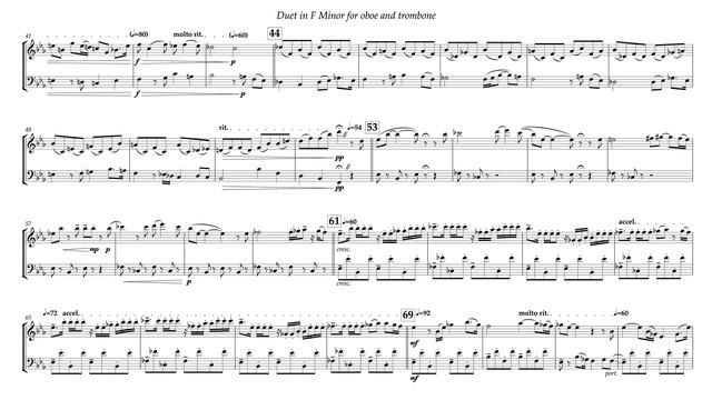 Duet for Oboe and Trombone in F Minor - Deterling смотреть онлайн