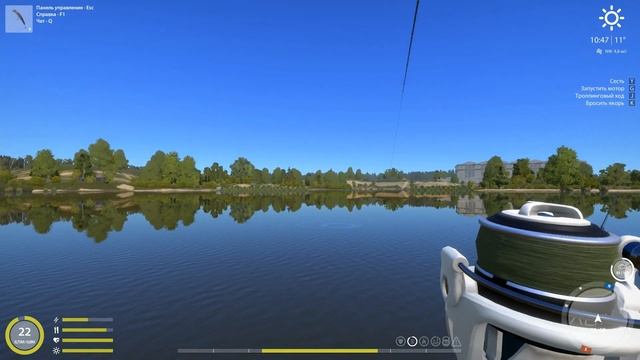 Русская рыбалка 4. Спиннинг на Волхове с лодки после патча. Тестирование флюр поводков троллингом. смотреть онлайн