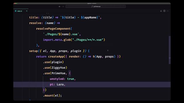 PrimeVue UI On Laravel Inertia With VueJS