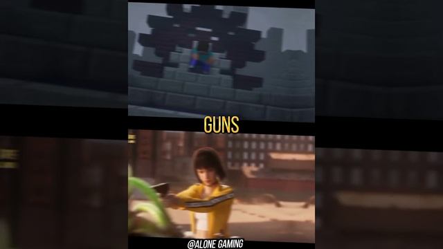 MINECRAFT ? VS FREE FIRE ? || WHO IS BEST ?? || #shorts #viral #minecraft #freefire #totalgaming