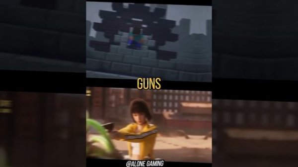 MINECRAFT ? VS FREE FIRE ? || WHO IS BEST ?? || #shorts #viral #minecraft #freefire #totalgaming