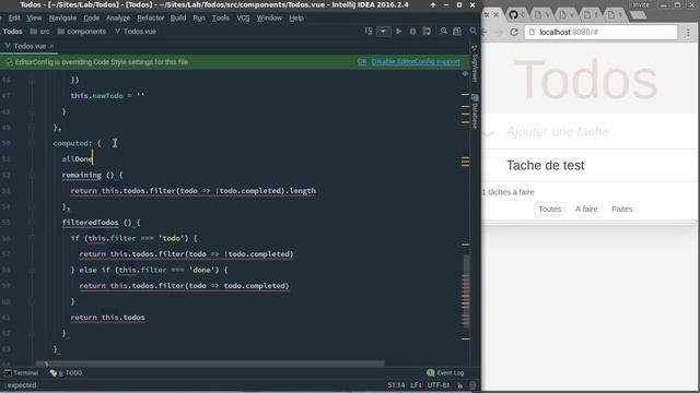 VueJS 2 (11/16) : TP : TodoList смотреть онлайн
