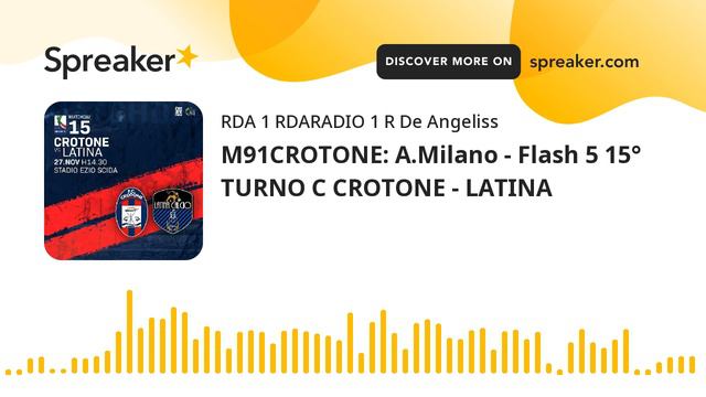 M91CROTONE: A.Milano - Flash 5 15° TURNO C CROTONE - LATINA смотреть онлайн