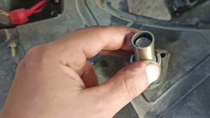 Растянулась цепь ГРМ на скутере, временное решение проблемы.