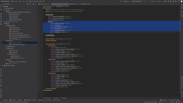 MotionLayout with RecycleView tutorial Android (2021) смотреть онлайн