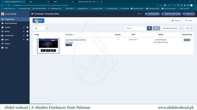 Guide to Joomla Chapter 5 (Template management) - abdulwaheed.pk смотреть онлайн