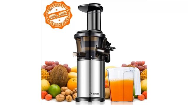 Aobosi Kompakt Slow Juicer/Edelstahl Entsafter/Saftpresse смотреть онлайн