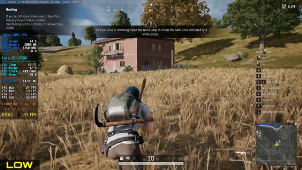 PUBG BATTLEGROUNDS Gameplay with Intel UHD Graphics 770 and DDR5