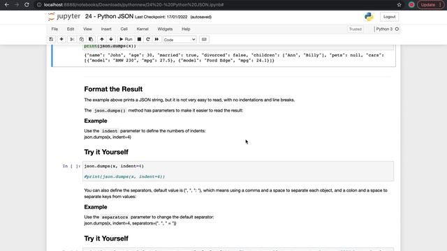 24 - Python JSON смотреть онлайн