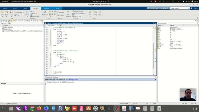Video 42 TD5 EX1a Code Matlab Methode 1 смотреть онлайн