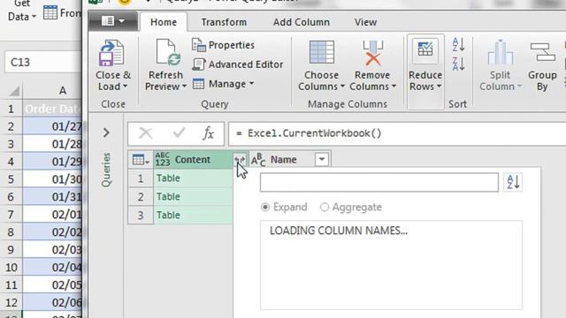 Power Query - excel
