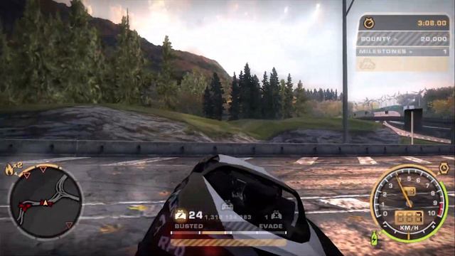 Cross Corvette Pursuit - Need for Speed Most Wanted 2005 смотреть онлайн