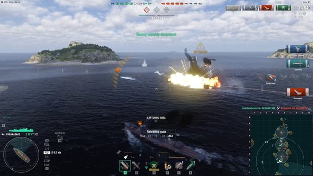 World of Warships - III WAKATAKE IJN D 2nd Co-op PvE - Domination – ISLANDS смотреть онлайн