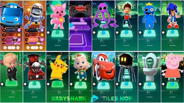 SKIBIDI TOILET 🆚 EXTRA SLIDE 🆚 BUS EATER 🆚 HOUSE HEAD 🆚 ODDBODS | Tiles Hop EDM Rush!