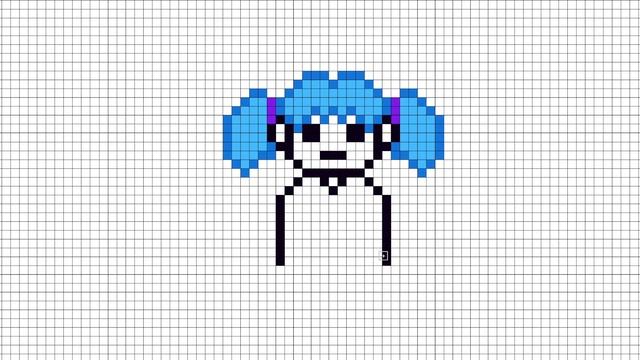 Рисуем Салли Фейс По Клеточкам | Sally Face | #pixelart смотреть онлайн