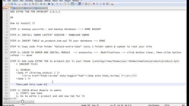 EXTRA TAB PRODUCT DETAIL FOR OPENCART 2.0.3.1 - CHARACTER 2 смотреть онлайн