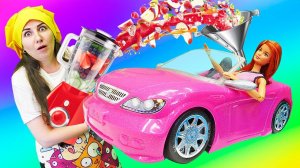 Кафе Барби – Напиток для машины!  Игры в куклы Барби для девочек