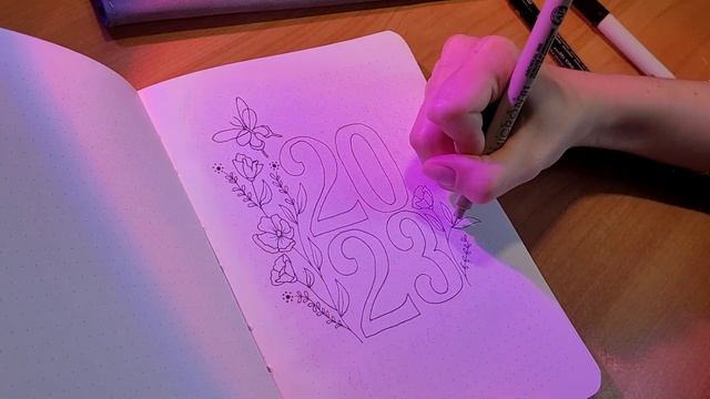 Начинаю новый ежедневник / оформление и заполнение планера / Первые страницы блокнота 2023 / Falafe смотреть онлайн