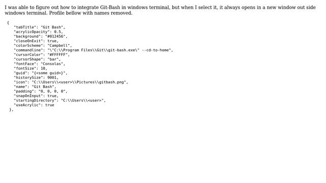 Windows Terminal Adding git-bash always opens in new terminal window смотреть онлайн