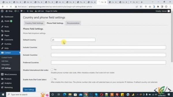 How to Add Phone Field with Country Dial Code and Flag in Contact Form 7 in WordPress